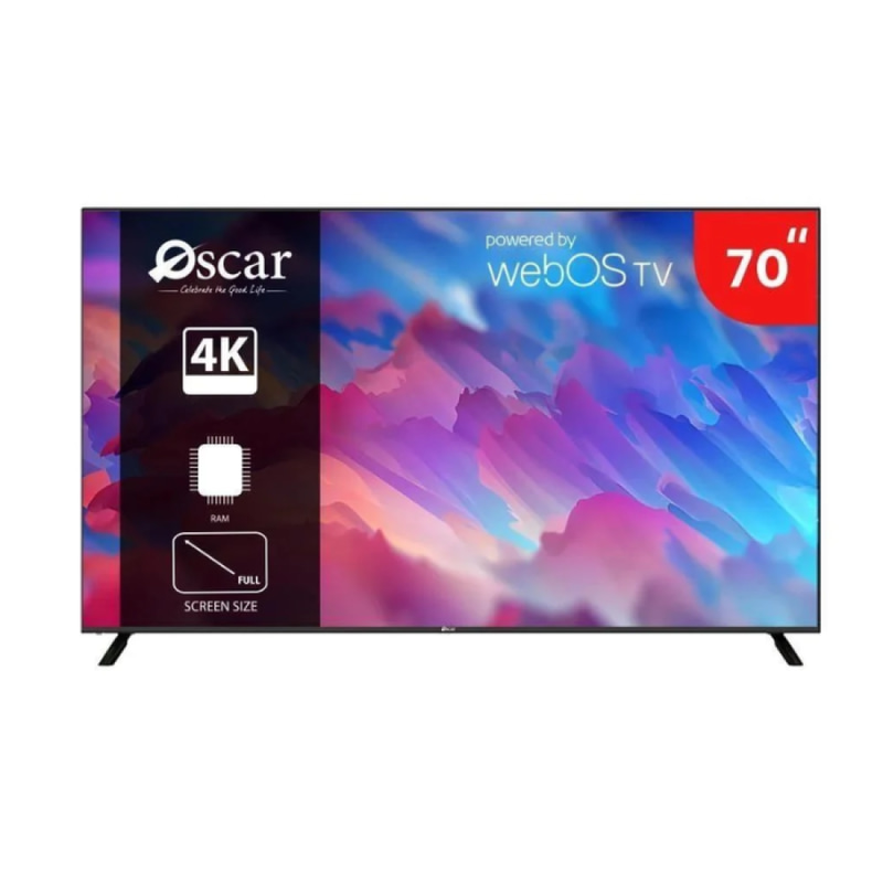 شاشة OSCAR نوع (LED) م/OS70LW4KM مقاس 70 WEBOS - WITH MAGIC REMOTE-SMART 4K