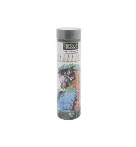 Roco – Wooden Colored Pencils, 24 Assorted Colors