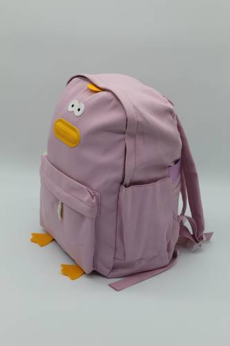 Children'S School Bag With A Cartoon Bird Design