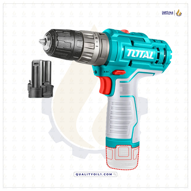 TOTAL | دريل بطارية رجاج - 12V  \ 20N.m