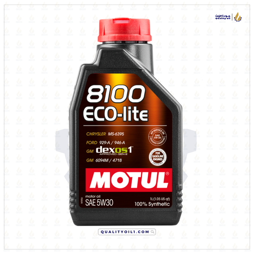 موتول | زيت محرك 8100 5W30 ECO-LITE - تخليقي بالكامل 