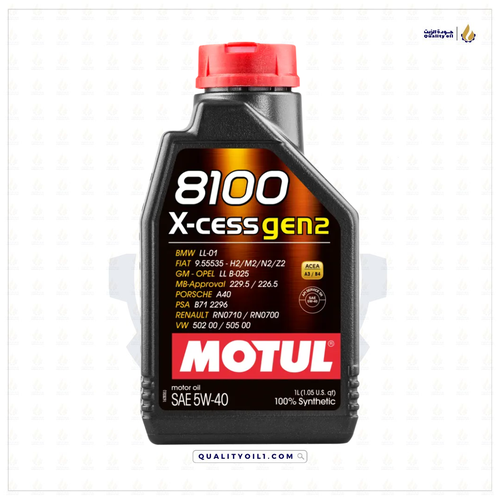 موتول | 8100 X-CESS GEN2 5W-40 - تخليقي بالكامل