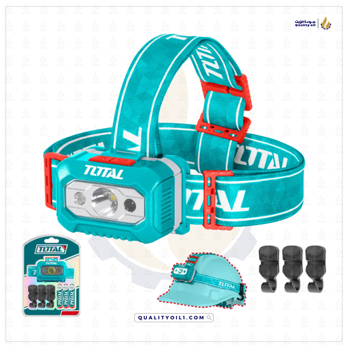 TOTAL | كشاف LED رأسي - عملي وقوي 