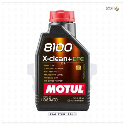 موتول | زيت محرك 0W-30 8100 X-clean - تخليقي بالكامل 
