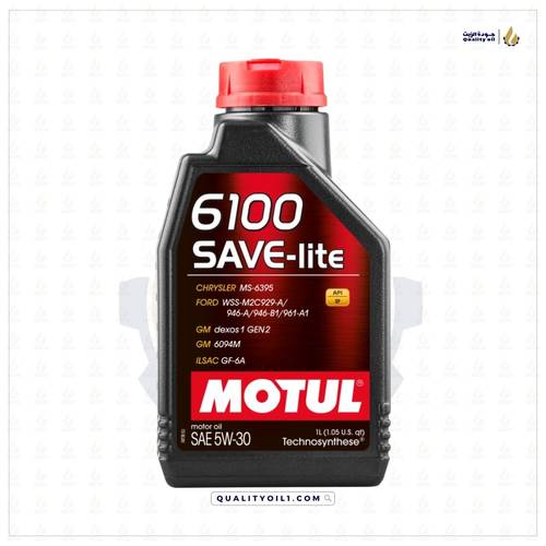 موتول | زيت محرك 6100 SAVE-LITE 5W30  - نصف تخليقي
