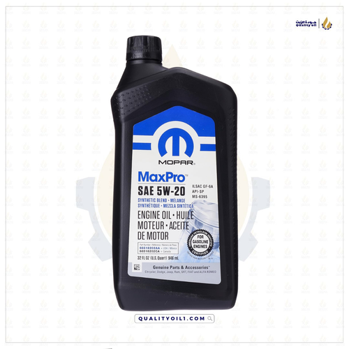 زيت مكينة موبار تخليقي 5w20 946ml