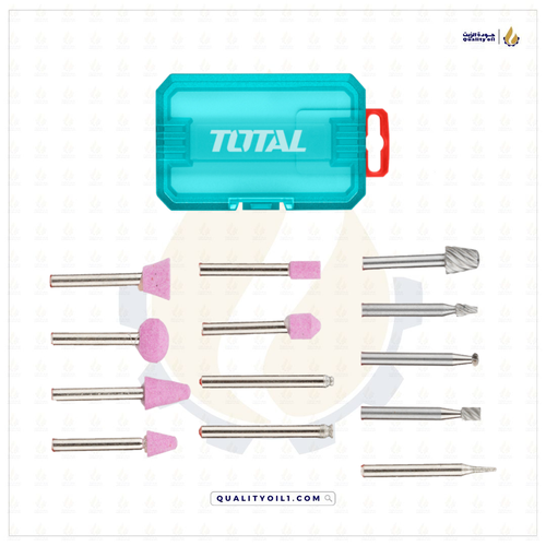 TOTAL | طقم اكسسوارات فليكسبل للصنفرة - 13 قطعة