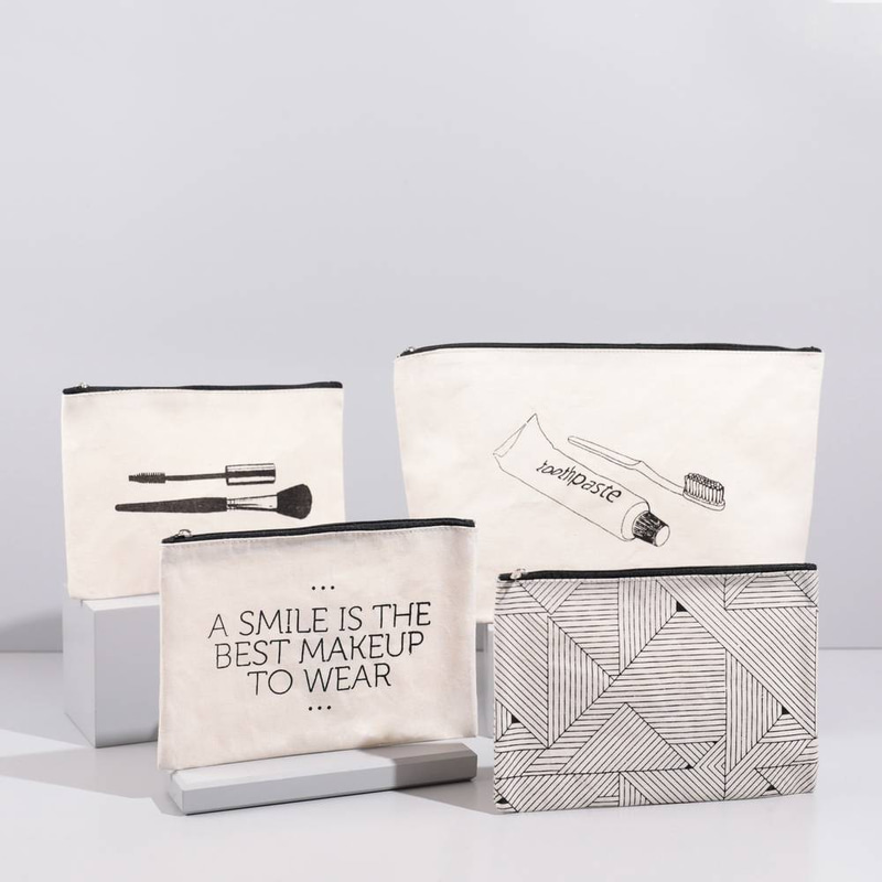 Illustrated Canvas Multi-Purpose Pouch