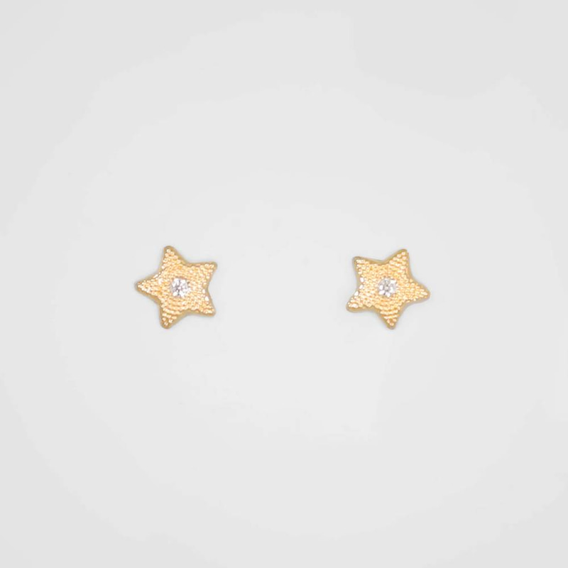 Jawaher Gold Star Stud Earrings