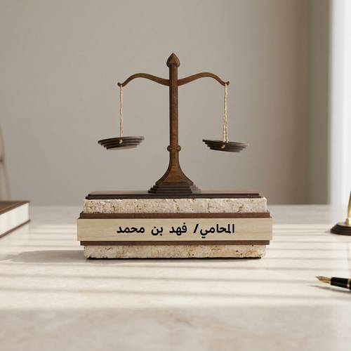 مجسم الميزان | المحامي 