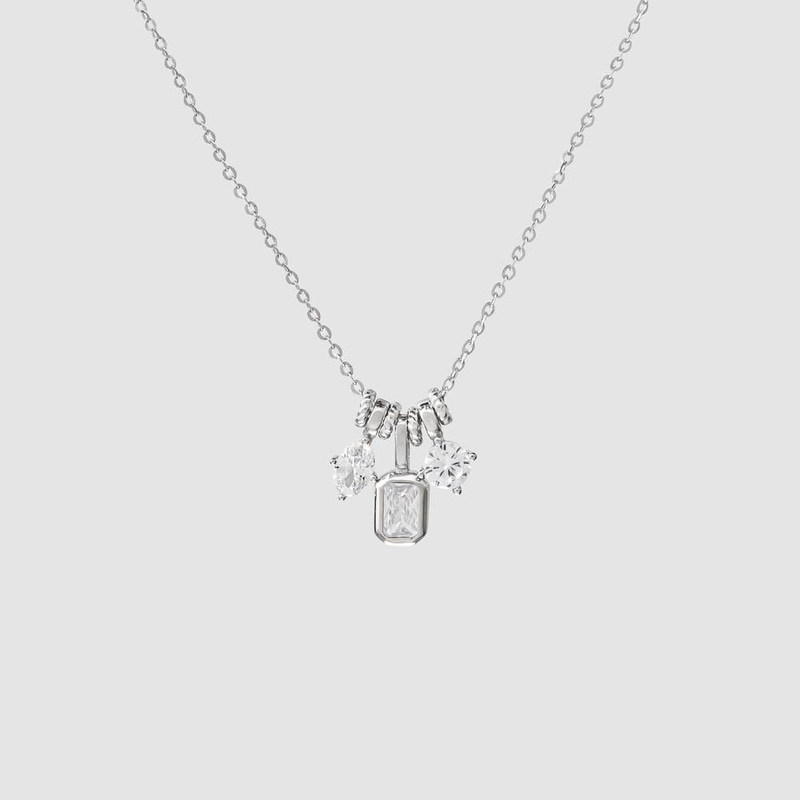 Sterling Silver Multi-Charm Necklace