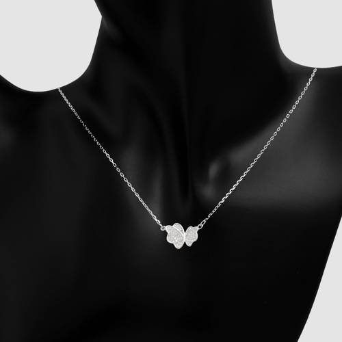 هدية سلسال فضة وتولة مسك الخوخ