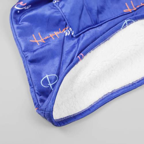 sherpa blanket Hoodie - Happiness