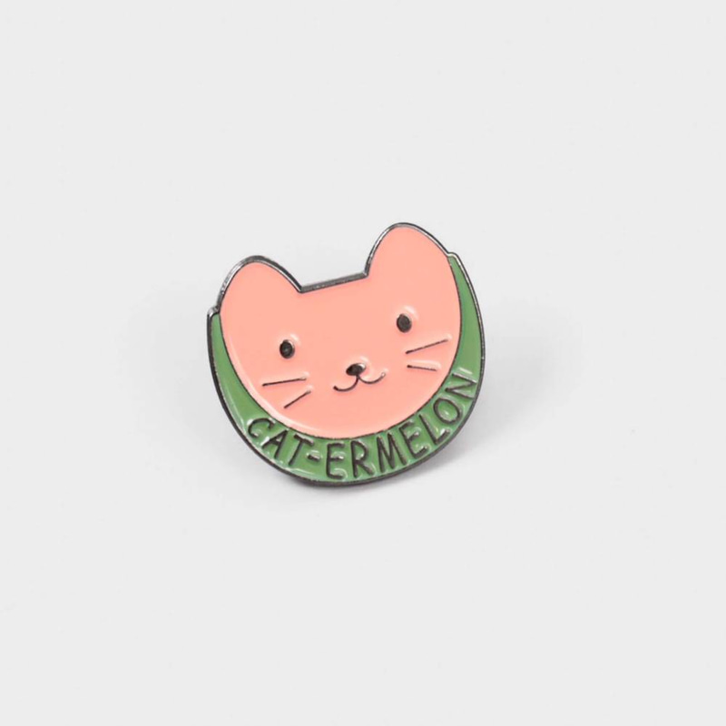 'Cat-Ermelon' Enamel Pin