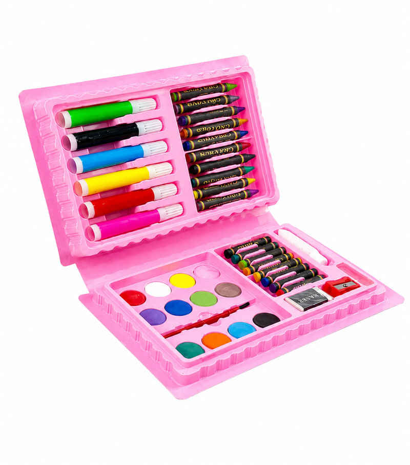 عدة تلوين متكاملة للأطفال – مجموعة رسم وإبداع