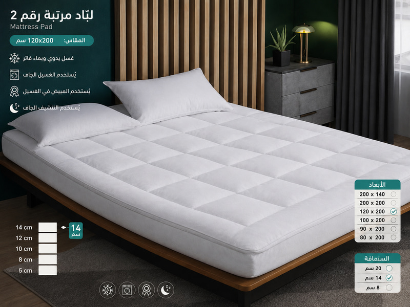 لباد مرتية رقم 2 200*120
