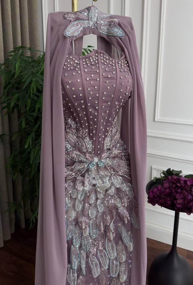فستان سهره بوشاح