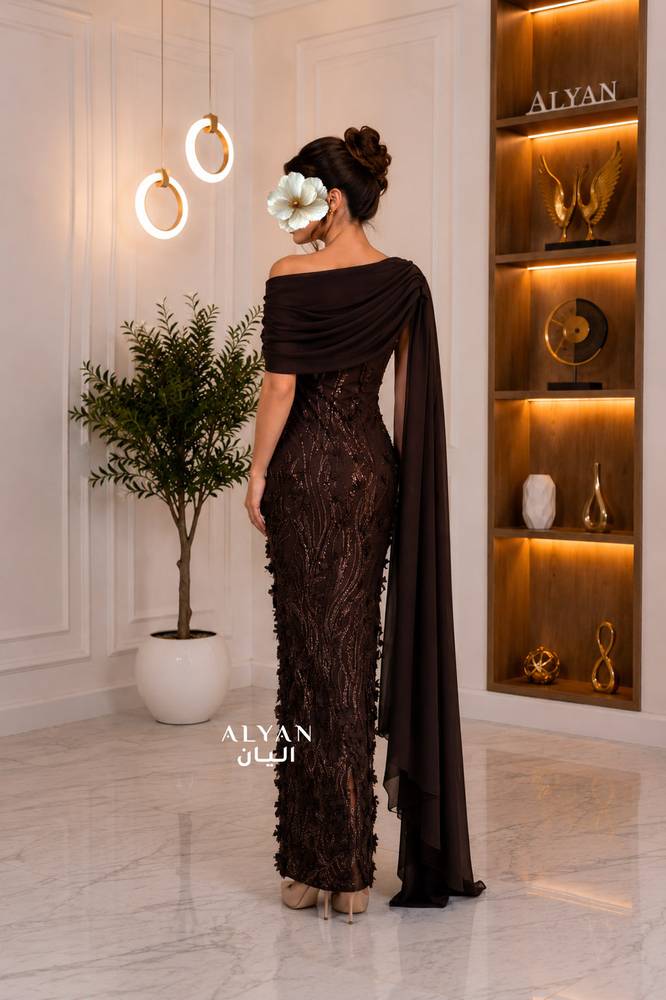 فستان سهرة ترتر فخم