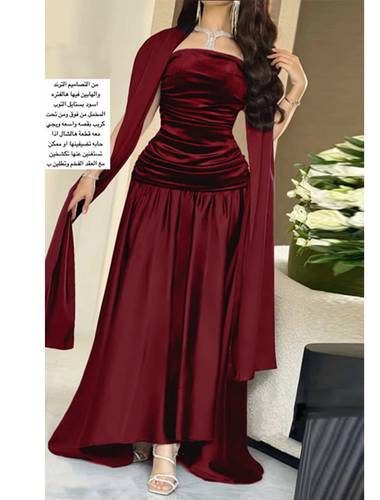 فستان بكسرات الصدر