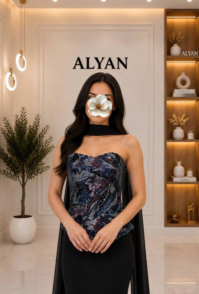  فستان كورسية بتطريز فخم 