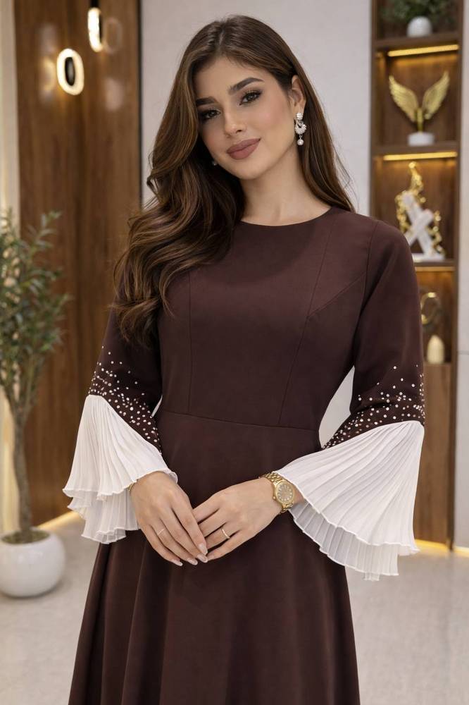  فستان بتصميم كم انيق