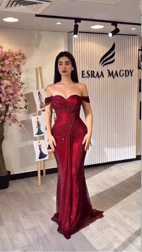 فستان بكسرات براقه 