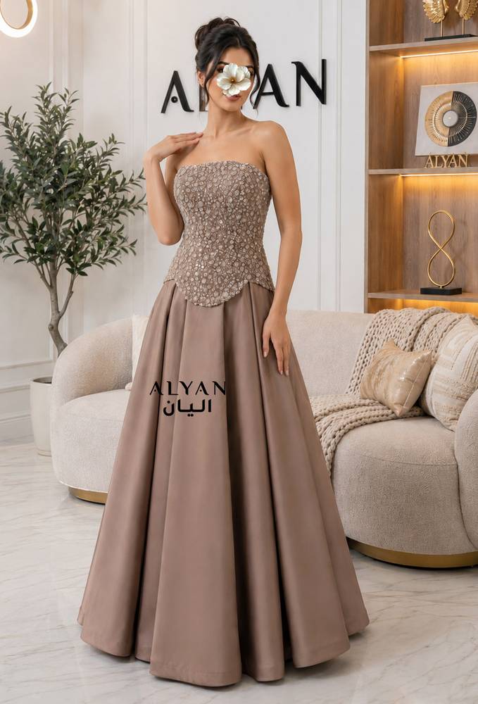 فستان كورسية  سهرة فخم