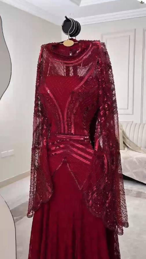 فستان سهره بدانتيل 