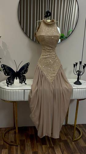 فستان سهره بفصوص لماعه
