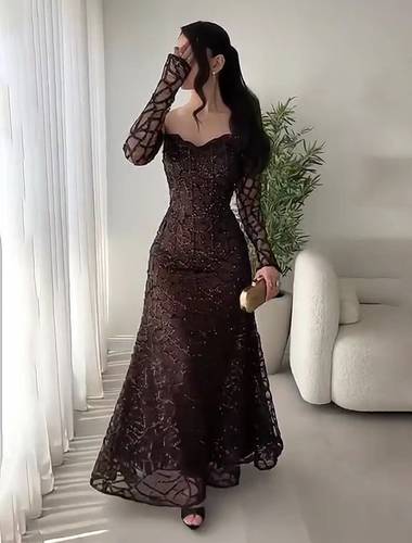 فستان سهره بتطريز فخم 