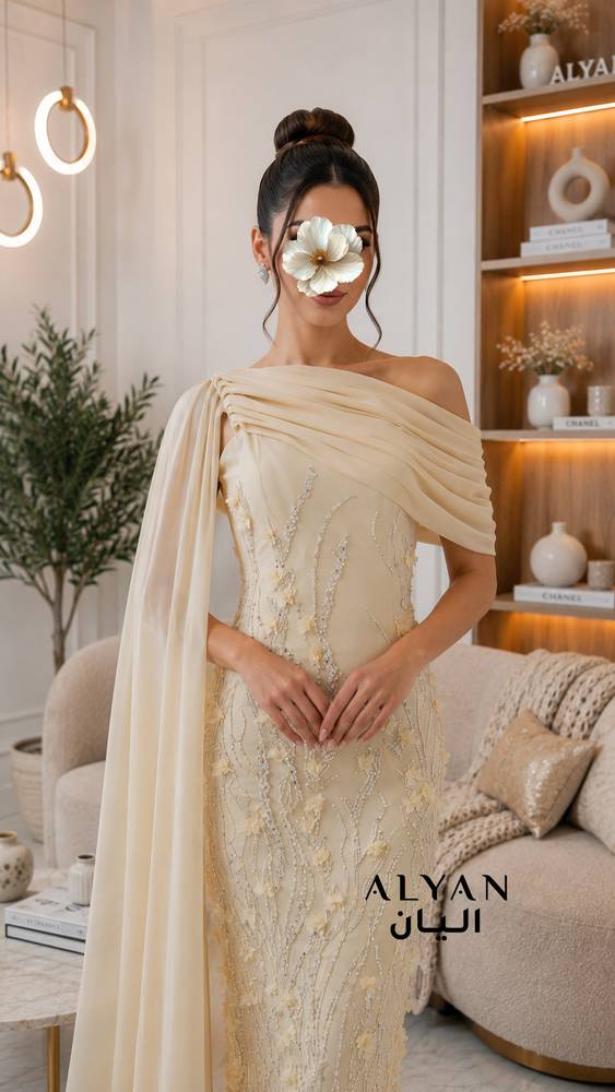 فستان سهرة ترتر فخم