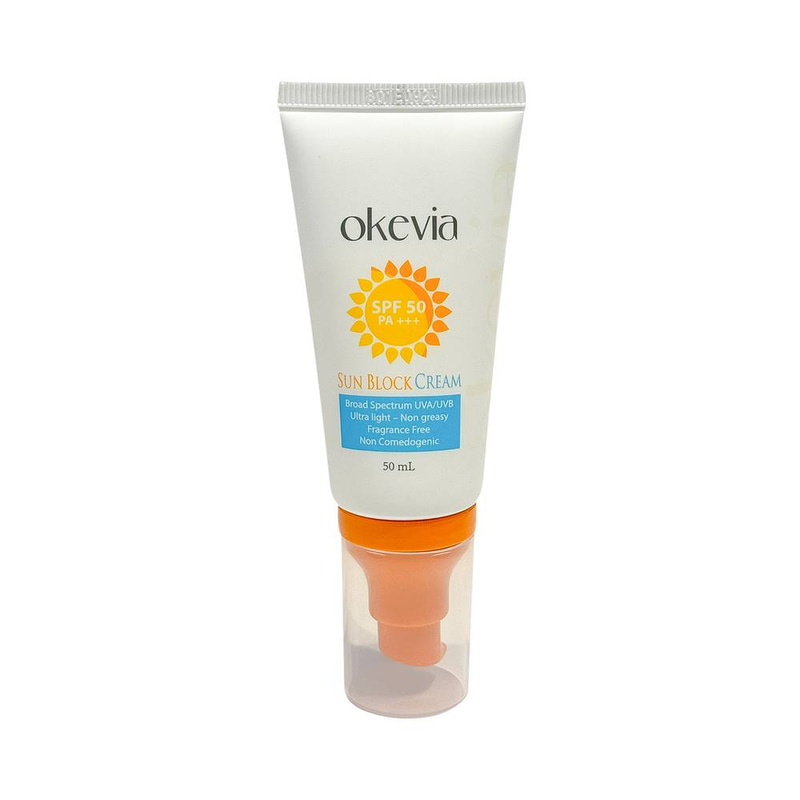 أوكيفيا كريم واقي شمسي مع SPF50 بمستخلص الجوجوبا والكركم -50 مل