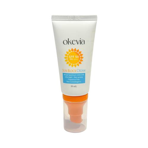 أوكيفيا كريم واقي شمسي مع SPF50 بمستخلص الجوجوبا والكركم -50 مل