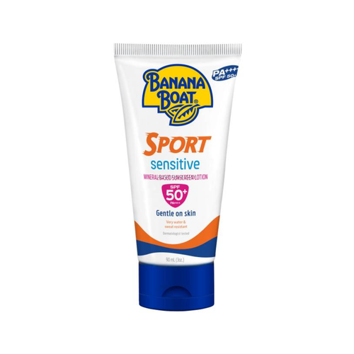 بنانا بوت سبورت لوشن واقي من الشمس SPF50 ذو اساس معدني للبشرة الحساسة - 90 مل