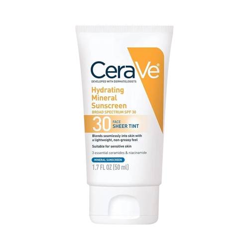 سيرافي واقي الشمس المعدني المرطب SPF 30 واسع الطيف، شفاف ،للبشرة الحساسة تنت - 50 مل