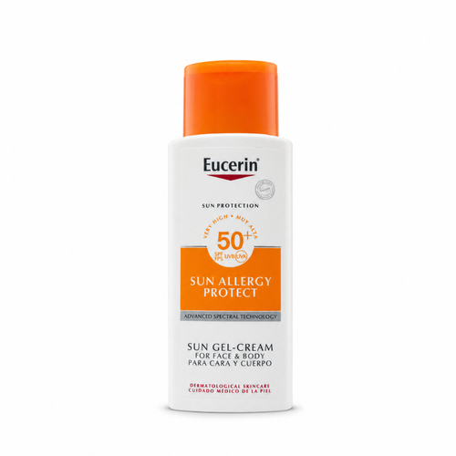 يوسيرين صن أليرجي بروتكت جل كريم واقي شمس للوجه والجسم SPF 50+ حماية عالية - 150 مل