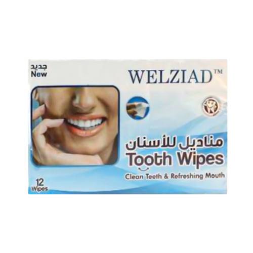 مناديل تنظيف للاسنان من ويلزيد - 12 منديل 