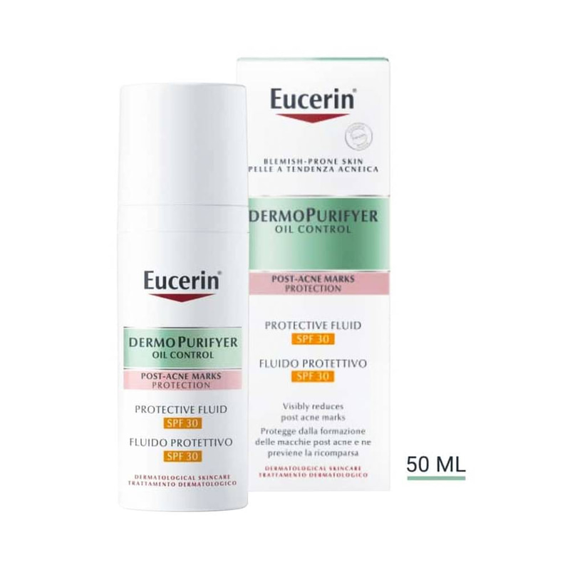 يوسيرين  ديرمو بيور يفيير سائل وقائي SPF30 لتقليل من البقع والشوائب -50مل 