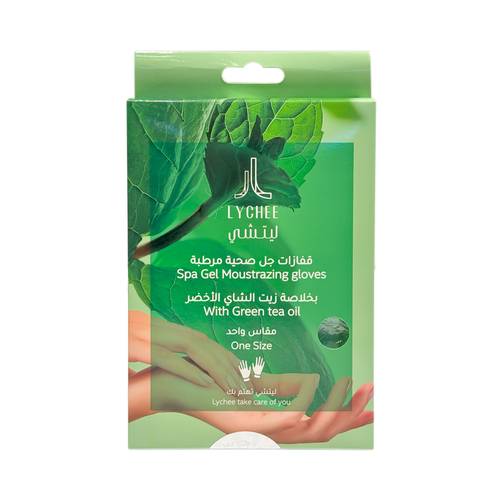 ليتشي قفازات جل مرطبة بزيت الشاي الأخضر مقاس واحد -1 زوج