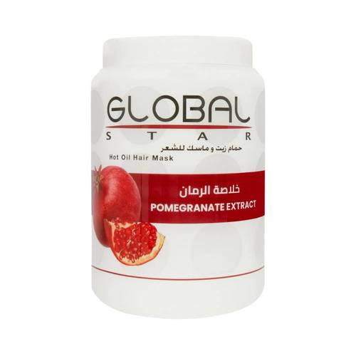 جلوبال ستار، حمام زيت وماسك للشعر بخلاصة الرمان - 1500 مل