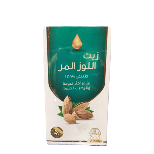زيت اللوز المر لترطيب الشعر والجسم وداي النحل 125 مل
