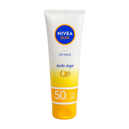 نيفيا صن كريم للوجه للحماية من أشعة الشمس SPF50 و Q10 مقاومة التجاعيد - 50مل