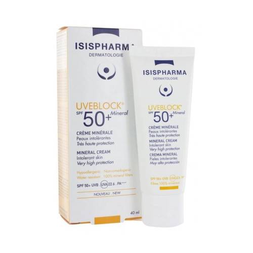إيزيس فارما يوفي بلوك كريم واقي الشمس +SPF50 بالمعادن-40 مل 