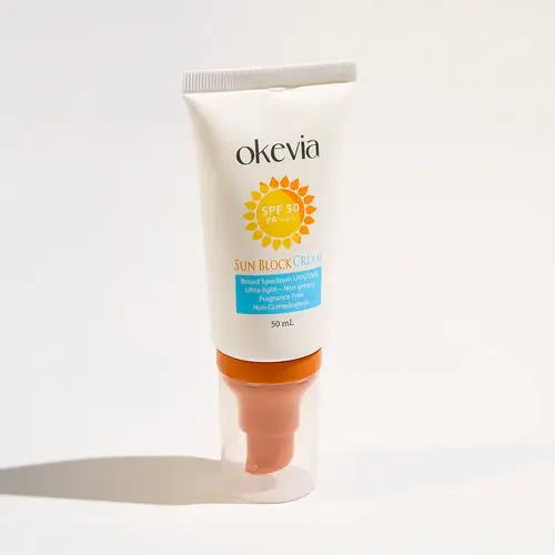 أوكيفيا كريم واقي شمسي مع SPF50 بمستخلص الجوجوبا والكركم -50 مل