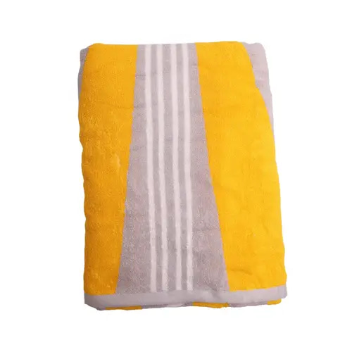 اوف نيو كومفرتبل منشفة استحمام قطنية ناعمة بنقشة خطوط مائلة  حجم 77*140 سم– قطعة واحدة 