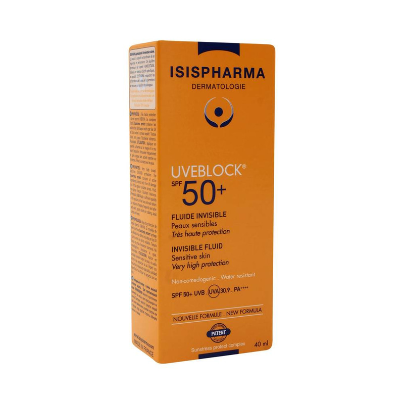 إيزيس فارما يوفي بلوك واقي شمس سائل SPF50 غير مرئي للبشرة الحساسة-40 مل 