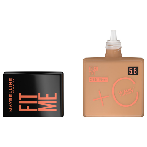  ميبيلين فيت مي  كريم أساس SPF 50 مع فيتامين سي 5.6 فريش تينت-30 مل