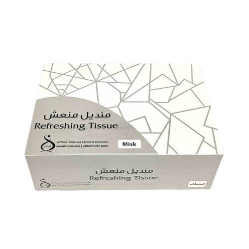الواحة منديل منعش مغلف بشكل فردي برائحة المسك - 50 حبة