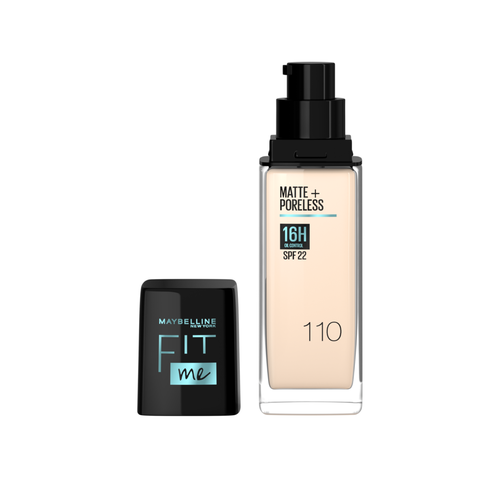 ميبيلين فيت مي أساس مات + بورليس SPF22 درجة 110 - 30 مل 