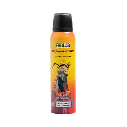فاب لاب ناروتو بخاخ معطر للجسم منعش للأطفال - 150مل 